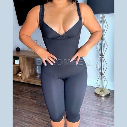 Fashion Invisible Bodysuit Shapewear Breathable Skin-Friendly Body Shaper with Shoulder Straps Women's Modeling Fajas Colombiana