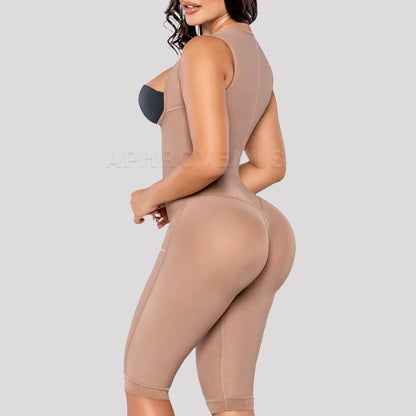 Fajas Colombianas High Compression Body Shaper with Long Pants Tummy Control Post Surgery Leggings Fitness Slimming Shapewear