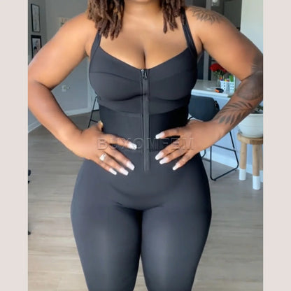 Sleeveless Front-Zipper Fajas Colombianas Invisible Modeling Full Body Shaper for Women Slimming Tummy Control Shapers 2025