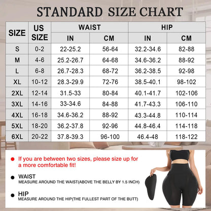 Hip Pads Shapewear Tummy Control Padded Underwear For Women Butt Lifting Panties Curvy Faja Body Shaper Thigh Slimmer Bbl Shorts