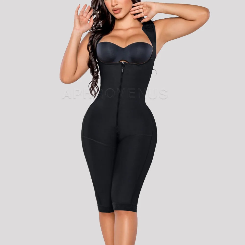 Fajas Colombianas High Compression Body Shaper with Long Pants Tummy Control Post Surgery Leggings Fitness Slimming Shapewear