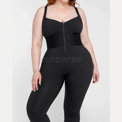 Sleeveless Front-Zipper Fajas Colombianas Invisible Modeling Full Body Shaper for Women Slimming Tummy Control Shapers 2025