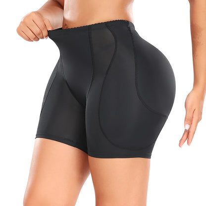 Full Buttock Padded Panties Underwear 4 Thick Pads Full Cover Fake Ass Hourglass Body Shaping Shorts Women Sexy Shapewear Briefs